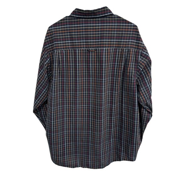 Haggat Mens No Iron Blaick Plaid Button-Up Shirt Sz XL - Picture 2 of 8